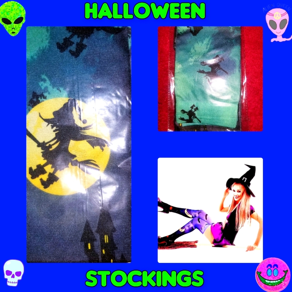 One Pair Thigh High Long Halloween Stockings